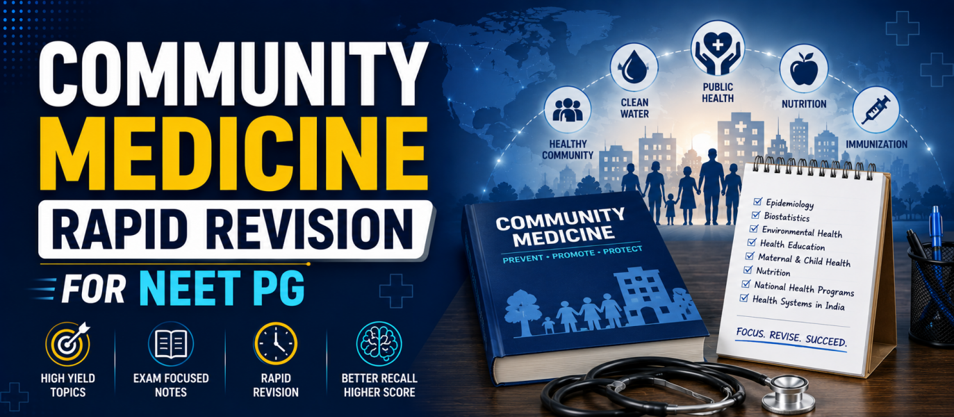 community medicine rapid revision for neet pg