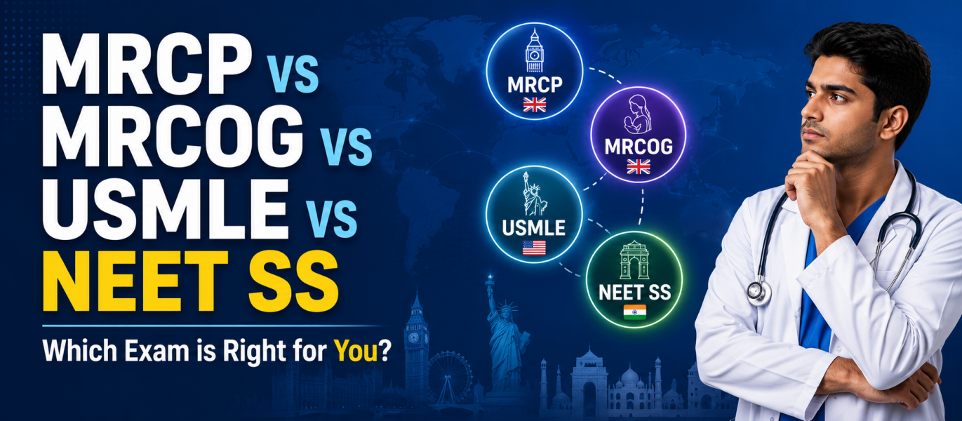 MRCP vs MRCOG vs USMLE vs NEET SS: Which Exam is Right for You?