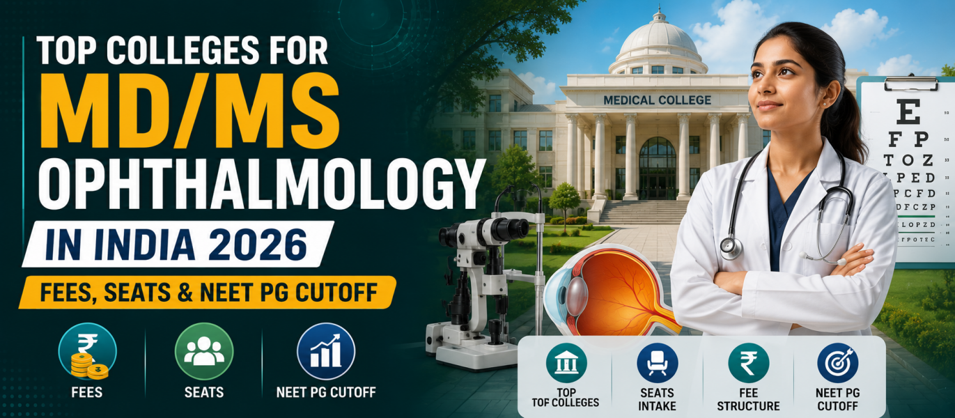 top Colleges for ophthalmology MD and MS